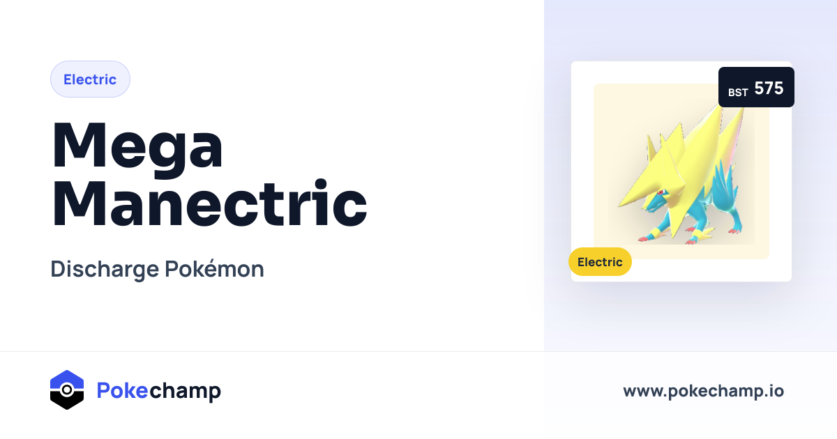 Mega Manectric Stats and Type Profile | Pokemon Champions Details ...